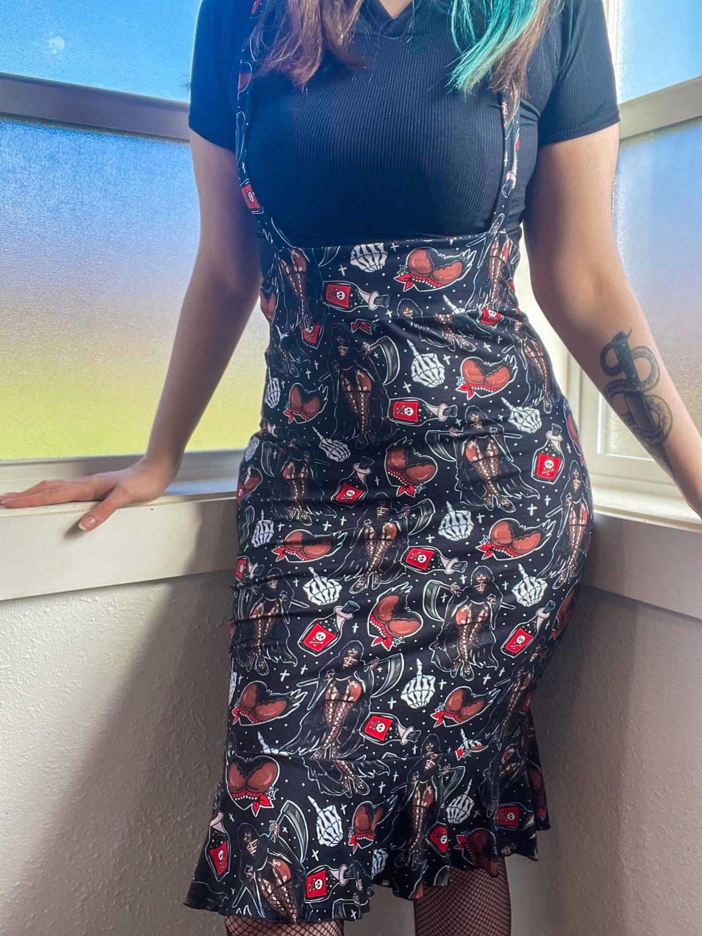 Rock Suspender Skirt