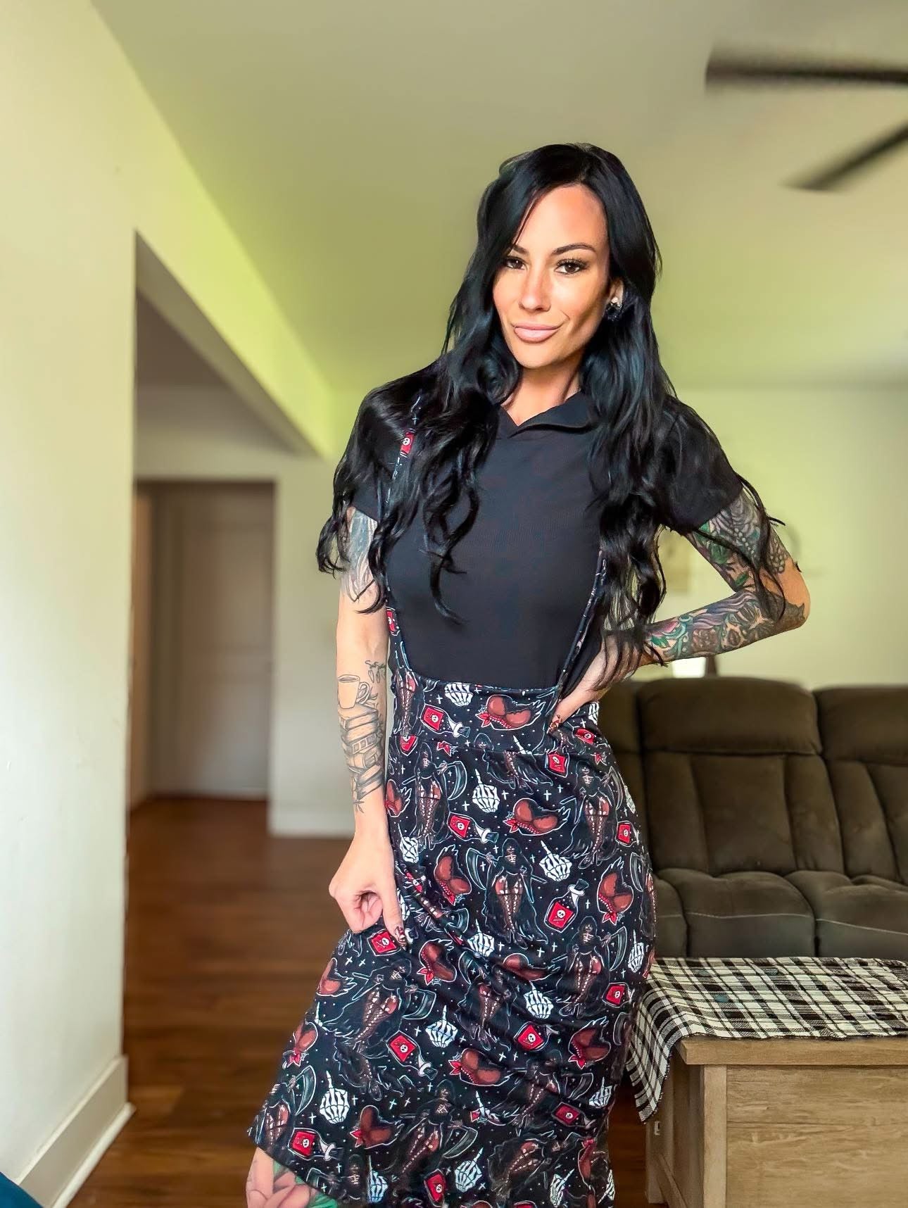 Rock Suspender Skirt
