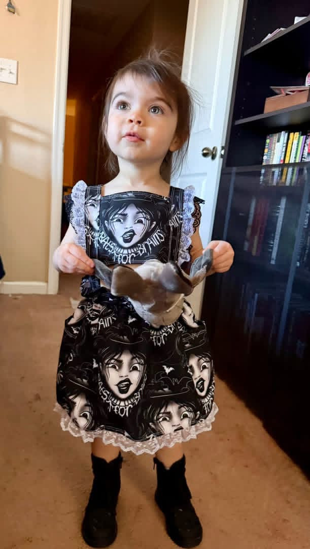 Skirted Pinafore Dress