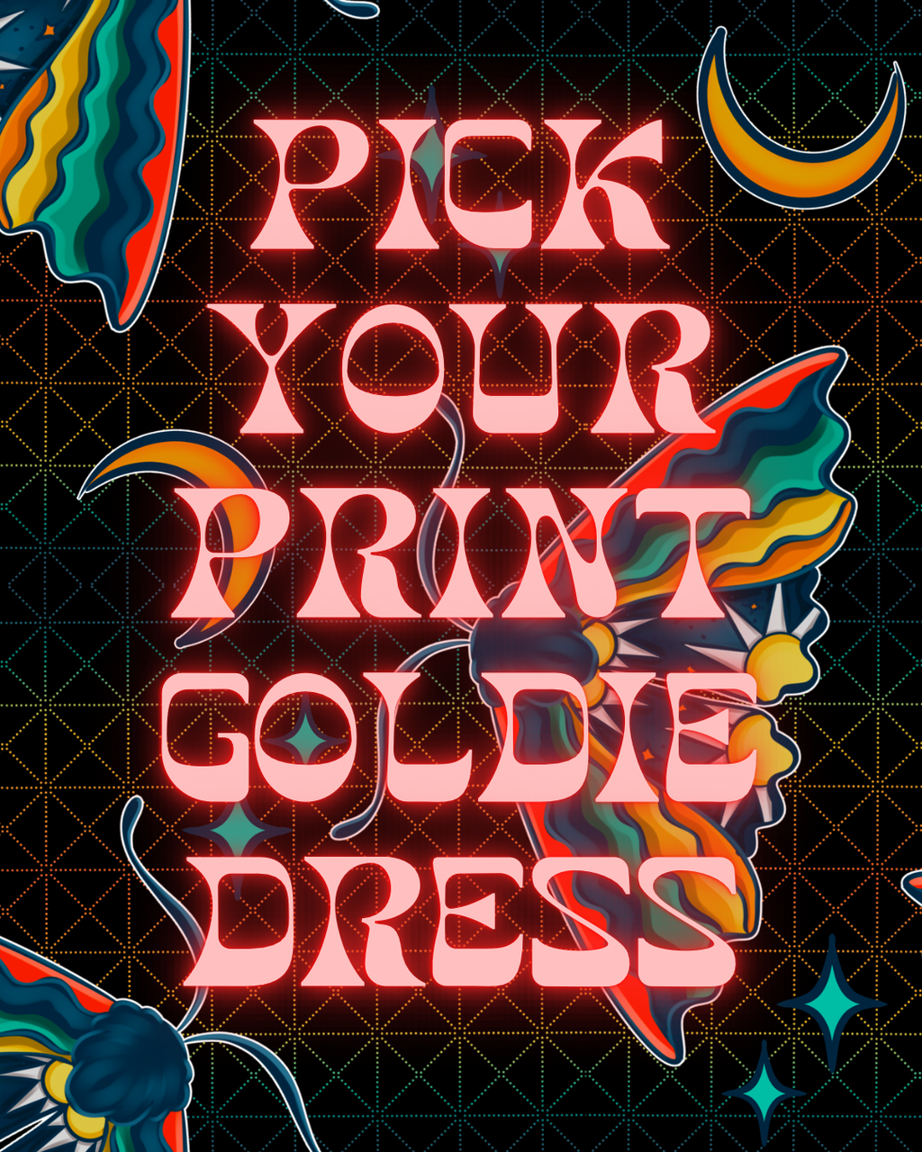 Pick your print Goldie Dress
