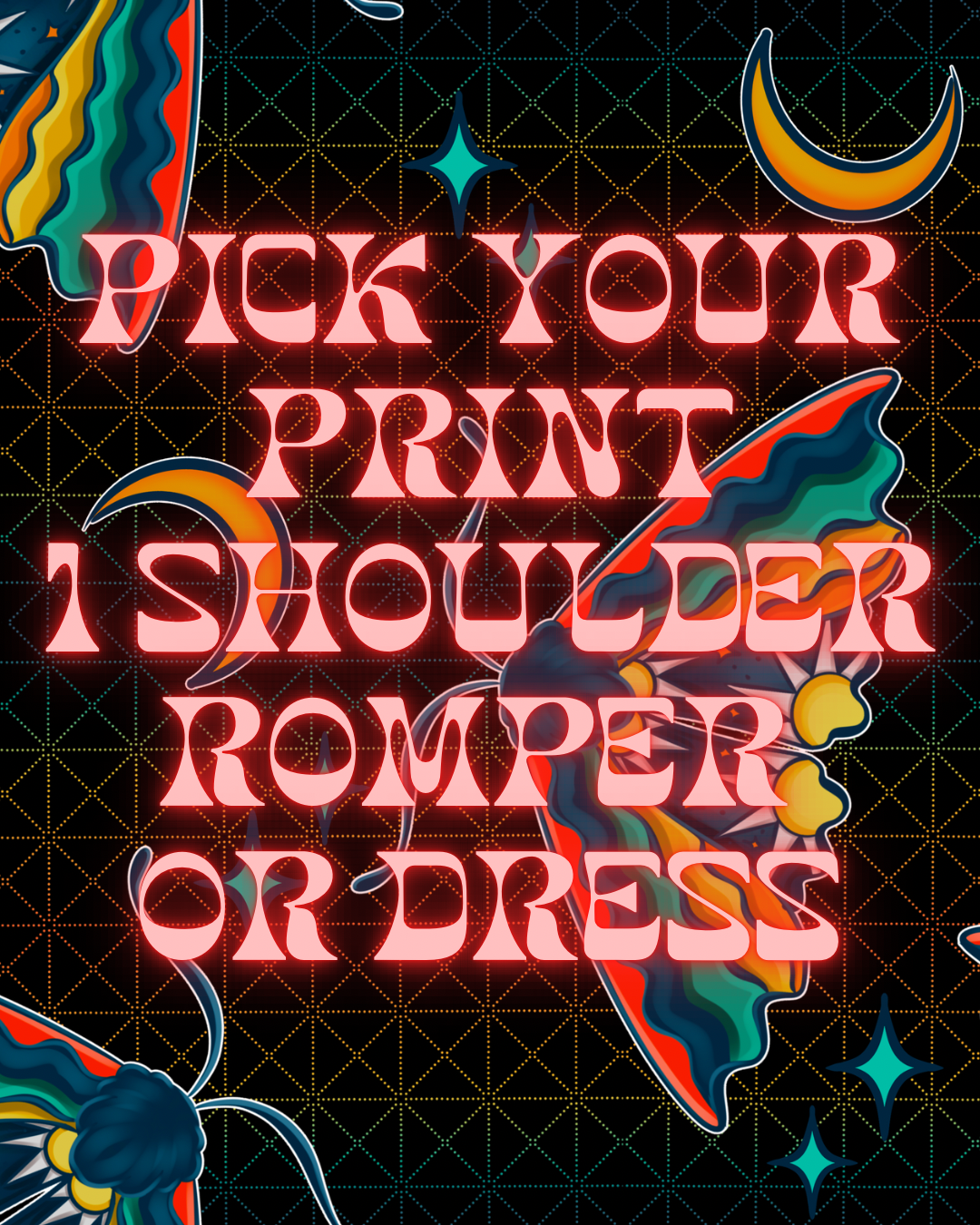 Pick your Print 1 Shoulder Romper/Dress