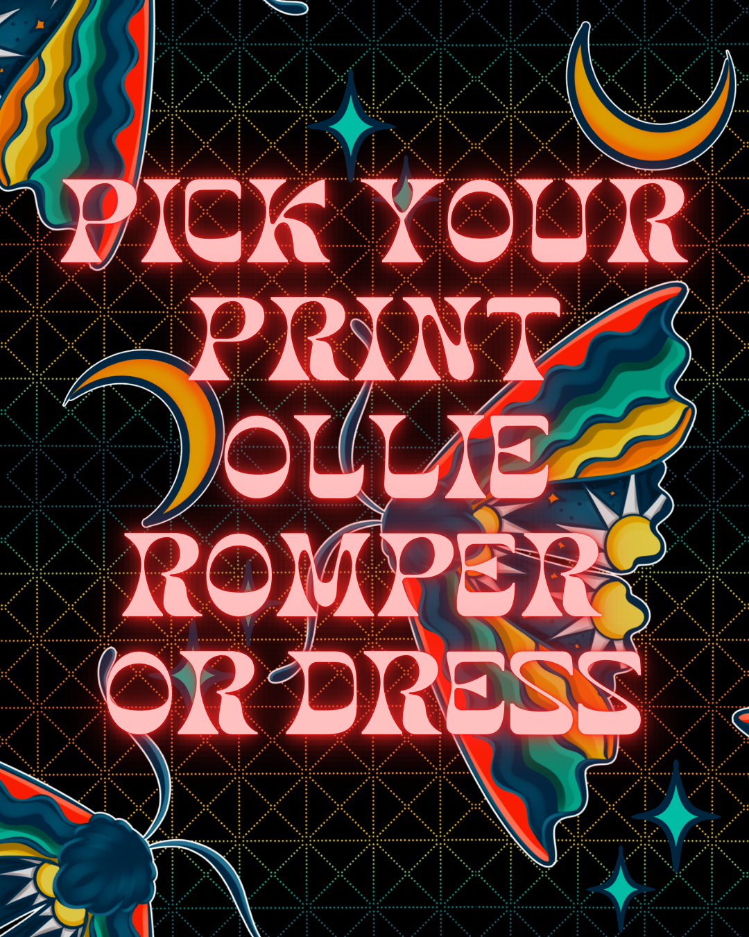 Pick your print Ollie Romper/Dress